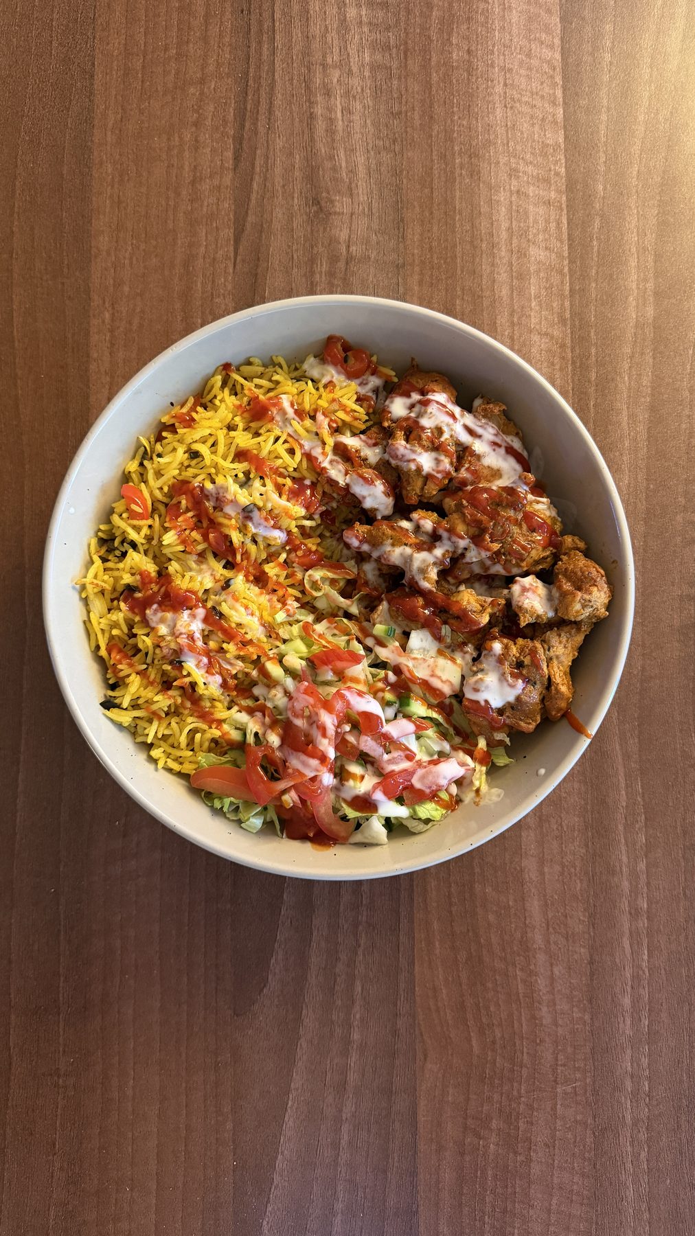 NYC Chicken over Rice bowl